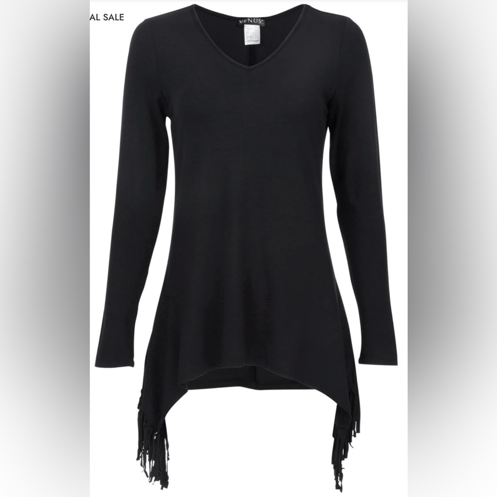 Venus Fringe Detail Tunic Top Size S